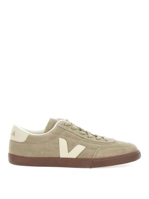 VEJA: trainers - Panenka Suede Taupe_Pierre_Bark