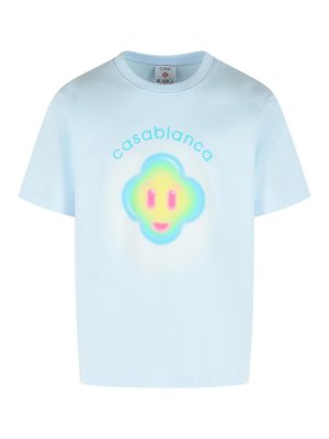 CASABLANCA: Camisetas - Camiseta - Azul Claro