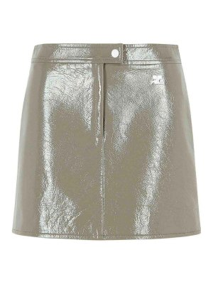 Courreges: Minifaldas - Minifalda - Gris