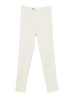 PT TORINO: Pantalons casual - Pantalons Décontractés - Blanc
