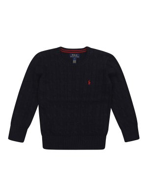 RALPH LAUREN: Pull col rond - Pull Col Rond - Bleu Foncé