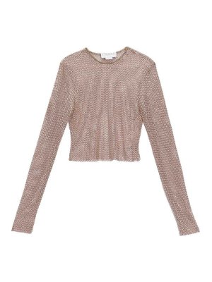 GENNY: Tops & Tank tops - Top Net Pearls And Crystals