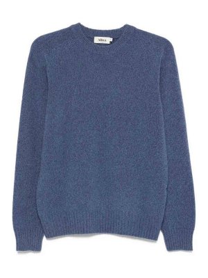 ALTEA: Strickpullover mit Rundhalsausschnitt - Rundhalspullover - Denim