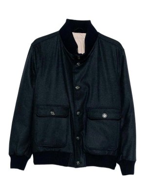 BARBA NAPOLI: Chaquetas Bomber - Chaqueta Bomber - Azul