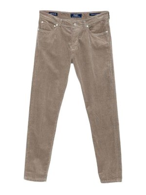 BARBA NAPOLI: Pantalones casual - Pantalón Casual - Beis