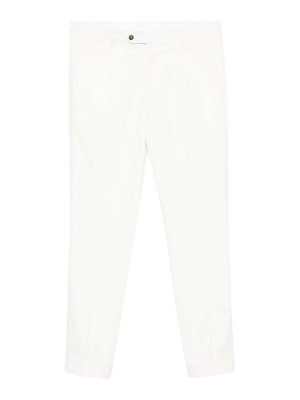 BARBA NAPOLI: Pantalones casual - Pantalón Casual - Blanco