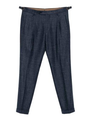 BERWICH: Pantalons casual - Pantalons Décontractés - Bleu