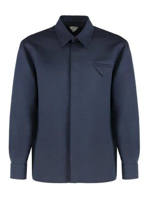 BOTTEGA VENETA: シャツ - シャツ - ブルー
