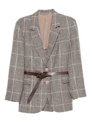 BRUNELLO CUCINELLI: Blazer - Blazer - Braun