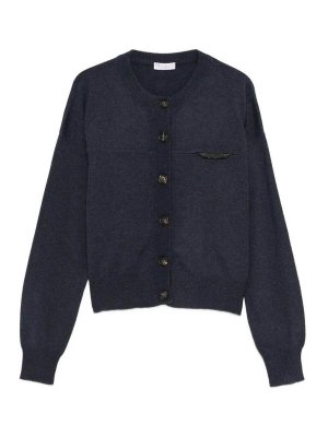 BRUNELLO CUCINELLI: Cardigans - Cardigan - Bleu