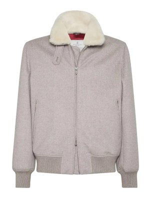 BRUNELLO CUCINELLI: Bomberjacken - Bomberjacke - Schwarz