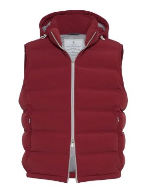 BRUNELLO CUCINELLI: Kurze Daunenjacken - Daunenjacke - Lila