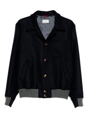 BRUNELLO CUCINELLI: Bomberjacken - Bomberjacke - Dunkelblau