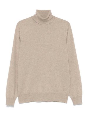 BRUNELLO CUCINELLI: Rollkragenpullover  und Polo-Ausschnitt - Rollkragenpullover - Braun