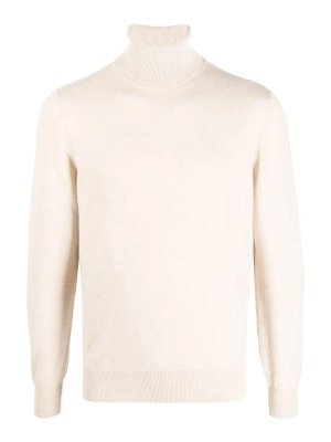 BRUNELLO CUCINELLI: Rollkragenpullover  und Polo-Ausschnitt - Rollkragenpullover - Beige