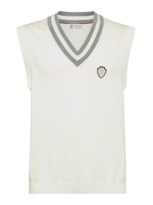 BRUNELLO CUCINELLI: Westen - Weste - Weiß