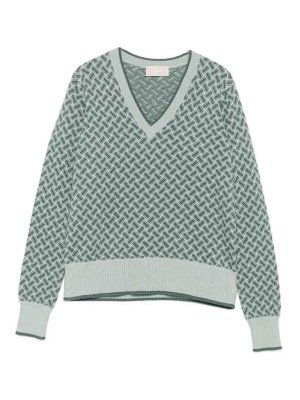 DRUMOHR: Turtlenecks & Polo necks - Long Sleeve V-Neck Sweater