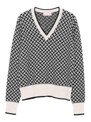 DRUMOHR: Turtlenecks & Polo necks - Long Sleeve V-Neck Sweater