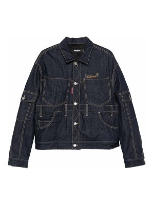DSQUARED2: Jeansjacken - Jeansjacke - Dunkelblau