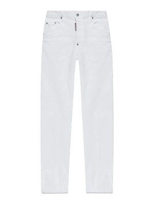 DSQUARED2: Straight Leg Jeans - Straight Leg Jeans - Weiß