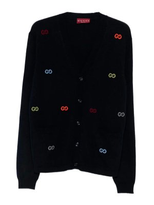 GUCCI: cardigans - Long Sleeve Cashmere Cardigan