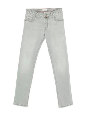 JACOB COHEN: straight leg jeans - `Nick` 5-Pocket Slim Fit Pants