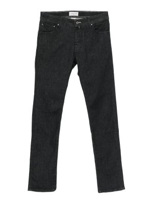 JACOB COHEN: straight leg jeans - `Nick` 5-Pocket Slim Fit Pants