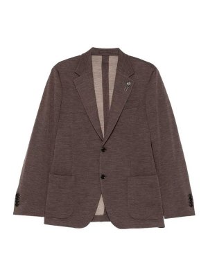 LARDINI: casual jackets - `Easy Wear Drop 7 Reg` Jacket