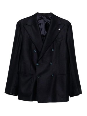 LUIGI BIANCHI MANTOVA: カジュアルジャケット - カジュアルジャケット - ブルー