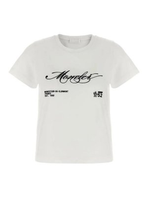 MONCLER: T-shirts - T-Shirt - Blanc