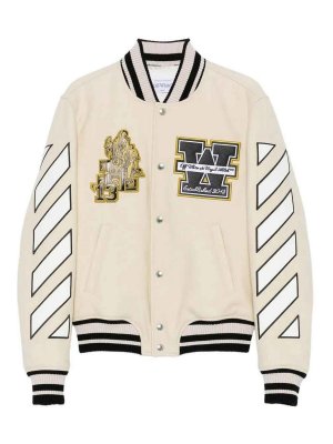 OFF-WHITE: Casualjacken - Casualjacke - Creme