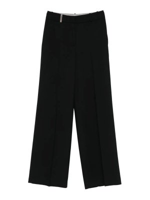 PESERICO: カジュアルトラウザー - カジュアルパンツ - 黒