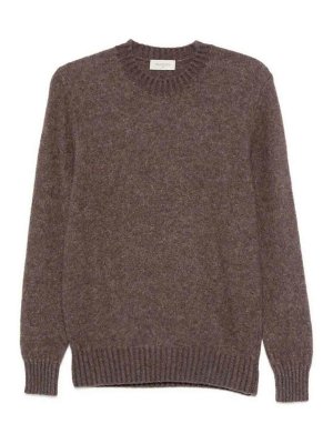 PIACENZA 1733: Strickpullover mit Rundhalsausschnitt - Rundhalspullover - Taupe