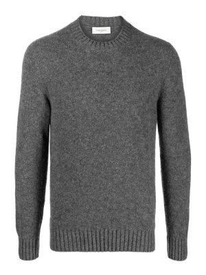 PIACENZA 1733: Strickpullover mit Rundhalsausschnitt - Rundhalspullover - Grau