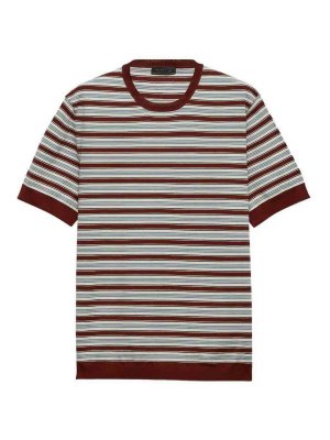 PRADA: crew necks - Cotton Crew-Neck Sweater