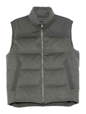 SEASE: vests - Feather Vest Reversibile