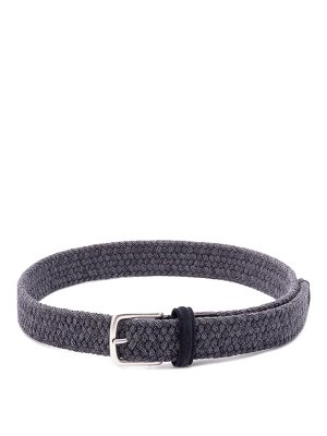 Anderson's: belts - Woven Belt With Suede Details