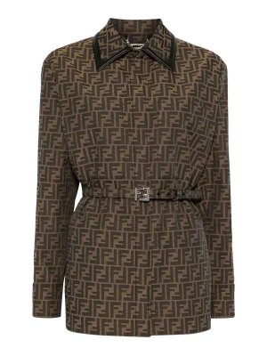 FENDI: casual jackets - Jacket Ff Canvas