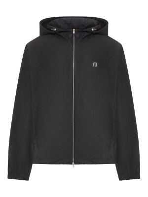 FENDI: casual jackets - Black Technical Fabric Jacket