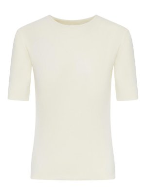 JIL SANDER: T-shirts - T-Shirt - Weiß