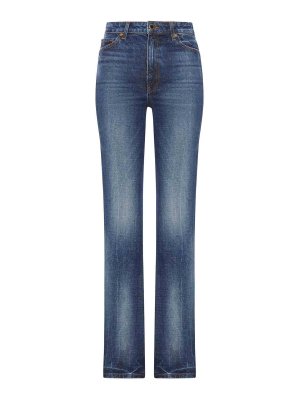 KHAITE: Straight Leg Jeans - Straight Leg Jeans - Blau