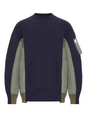 Sacai: Felpe e maglie - Felpa in misto cotone