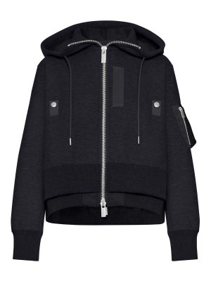 Sacai: Sweatshirts & Pulls - Sweat-Shirts - Noir
