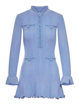 Self Portrait: Robes courtes - Robe Courte - Bleu