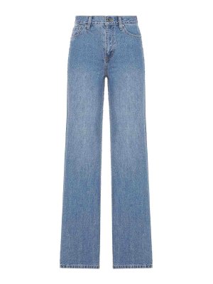 Self Portrait: Straight Leg Jeans - Straight Leg Jeans - Blau