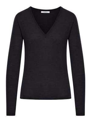 Max Mara: crew necks - Lince Sweater In Satined Cashmere Yarn