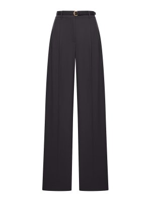 Max Mara: カジュアルトラウザー - カジュアルパンツ - 黒