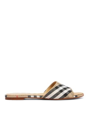 BURBERRY: sandali - Scarpe Sloane a quadri