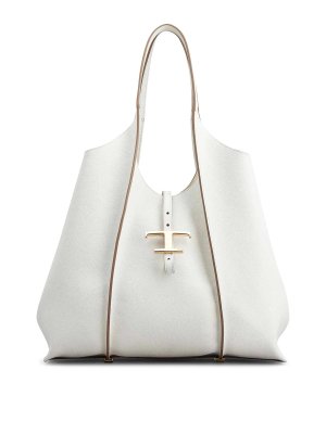 TOD'S: totes bags - Timeless Medium Leather Shopping Bag