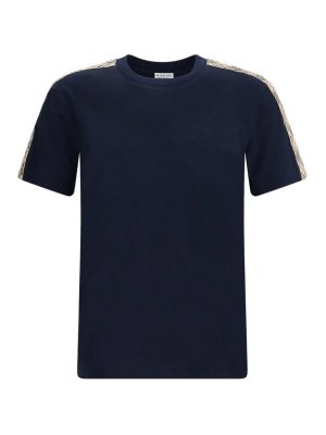 BURBERRY: T-shirts - T-Shirt - Blau